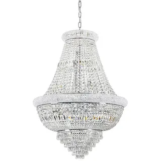 Ideal Lux Dubai 24-flg. Ø 80 cm Chrom / Kristall
