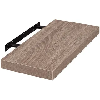 EUGAD Wandregal Hängeregal 40 x 0 x 0 cm Eiche