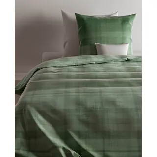 ZO HOME Bettwäsche Marley 1 140x220cm + 1 Kopfkissen 60x70cm Green, Bettbezug Kopfkissenbezug Set kuschelig weich hochwertig bunt