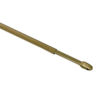 Gardinia Vitragestange, Kunststoff, Messing, 40-65 cm, 2