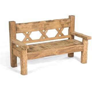 Bank ''Jumbo'', Old Teak 3-Sitzer, Maße 100x160x73 cm