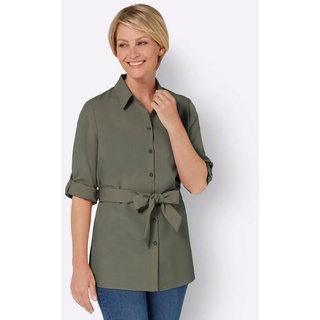 Sieh an! Klassische Bluse grün 48