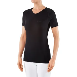 Falke Damen Warm Funktionsshirt Kurzarmshirt Funktionsgarn Schwarz Weiß viele weitere Farben Atmungsaktive Unterwäsche zum Sport warm schnelltrocknend für milde bis kalte Temperaturen 1 Stück
