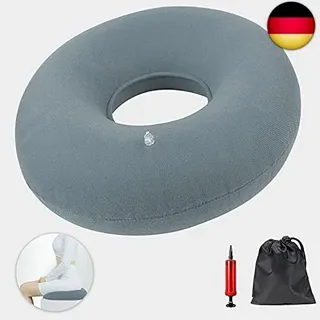 Hämorrhoiden Sitzkissen Polyester, Aufblasbares Sitzkissen, Orthopädisches Rundk