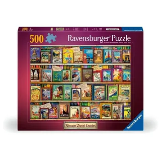 Ravensburger Puzzle Vintage-Reiseführer, 500 Teile, Puzzles für Erwachsene ab 14 Jahren, 49 x 36 cm, Puzzle für Erwachsene, 500-teilige Sammlung, Geschenkideen