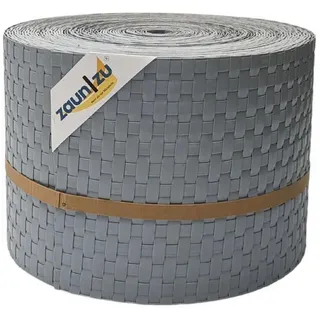 zaunzu® Sichtschutzstreifen Rattan 26 m Hellgrau