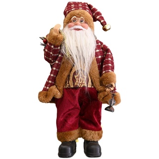 30cm Weihnachtsmann Deko Weihnachtsmänner Figur Nikolaus Santa Claus, 4 verschiedene Modelle zur Auswahl