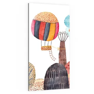 DEQORI Magnettafel 'Illustration für Kinder', Whiteboard Pinnwand beschreibbar bunt 50 cm x 100 cm