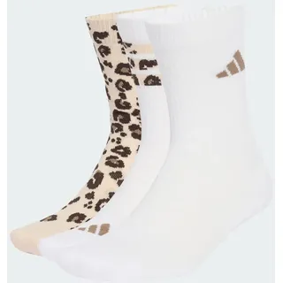 adidas Leo Grafik Socken 3 Paar Crystal Linen/Khaki Six/Dark Brown 46-48