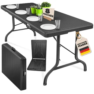 Kesser Buffettisch Gartentisch 183 x 76 x 0 cm Rattan Optik/Grau