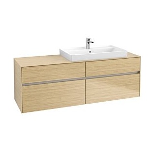 Waschbeckenunterschrank 160 x 55 cm Nordic Oak