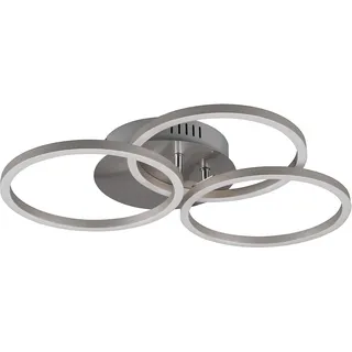 Trio Reality LED Deckenleuchte Circle Nickel matt