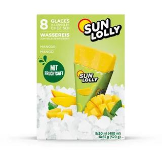 sun-lolly SUN LOLLY Wassereis Mango 8x 60,0 ml