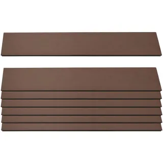 Mendler 7er Set Latten für WPC-Sichtschutz Sarthe - 90cm, braun
