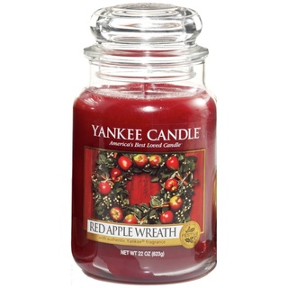 YANKEE CANDLE Große Kerze RED APPLE WREATH 623 g Duftkerze