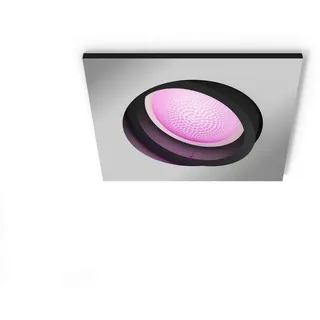 Philips Hue LED Deckenspot Centura Einbauspot, LED wechselbar, Leuchtmittel wechselbar silberfarben