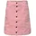 Miniröck mit Knopfleiste Rosa 44