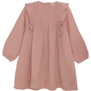 MINYMO Sommerkleid MIDress LS w. Emb Modisches Kleid mit Volants rosa 140