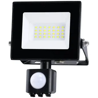 Heitronic Außenstrahler Aluminium 14,5 cm mit Bewegungsmelder schwarz