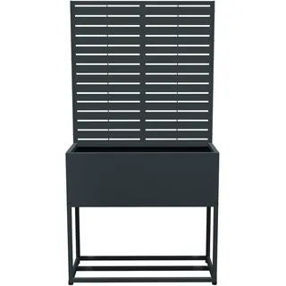Westmann Dekora 4 Pflanzkasten mit Rankgitter 90 x 42,5 cm Anthrazit