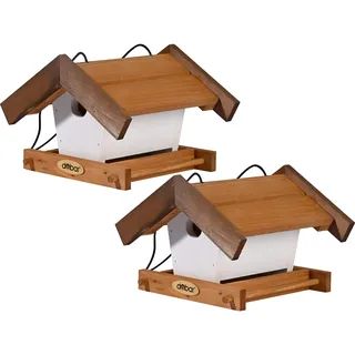 dobar großes Vogelhaus "Goldener Oktober" für Ständermontage, Vogelfutterhaus zum Aufstellen