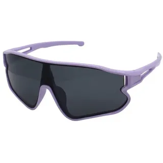 Vaccari-design Sonnenbrille Kinder Radbrille 7 bis 13 Jahre Jungen Mädchen Sportbrille UV400 Markenbrille Grün oder Lila mit Brillenbeutel lila