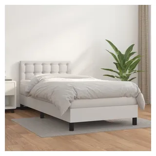 vidaXL Boxspringbett 80 x 200 cm Weiß