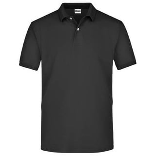 Basic Polo Kurzarm Poloshirt mit hohem Tragekomfort schwarz, Gr. S