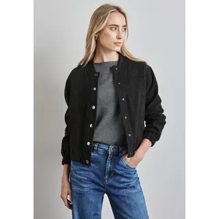 STREET ONE Damen, A212375 Blouson mit Knopfleise,Grau,44 - 44