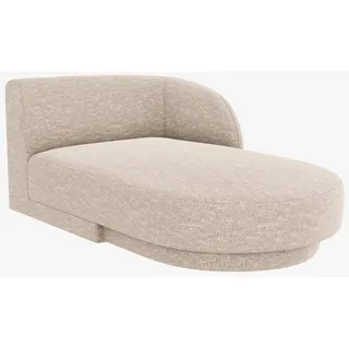 Micadoni Recamiere Miley, Chaise Longue 2-Sitzer Modul beige
