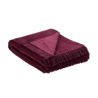 como Wohndecke mit Fransen  Sophia , rosa/pink , Maße (cm): B: 150