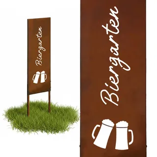 Relaxdays Gartenstecker 85 x 28 cm Braun