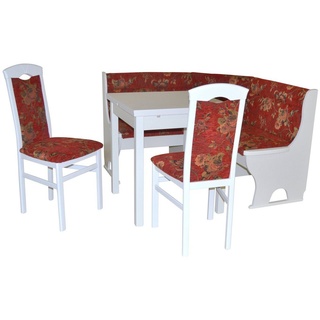 moebel-direkt-online Eckbankgruppe Anja I, (Spar-Set, 4tlg. Set), Sitzflächen mit hochwertiger Gasdruckfeder rot