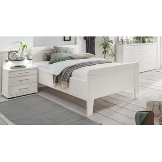 Preiswertes Seniorenbett in Weiß mit Fußteil 100x200 cm - Calimera