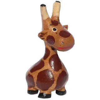Wogeka Kleine bemalte Giraffe Holz Tier Figur Dekoration Handarbeit Schnitzerei Geschenk-Idee Afrika KTier 20