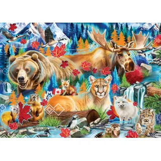 Ravensburger Wild Canada Puzzle mit 1000 Teilen, Majestätische kanadische Landschaften von der Künstlerin Sheena Pike, umweltfreundliche Materialien