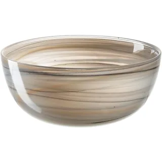 LEONARDO HOME Alabastro Schale, 1 Stück, einzigartige Schale aus geschleudertem Alabasterglas, organische Textur, ästhetisches Schälchen mit glatter Oberfläche, Durchmesser 14 cm, mehrfarbig, 026786