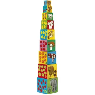 Djeco Stapelturm Meine Freunde mehrfarbig