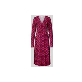 Midikleid in Wickel-Optik, Rot, S