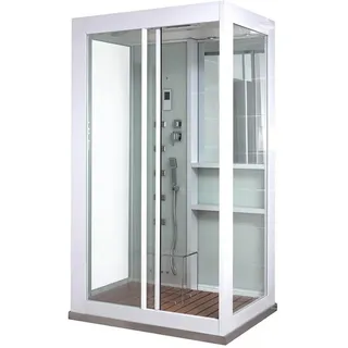 Home Deluxe White Luxory XL Dampfdusche 120 x 90 cm