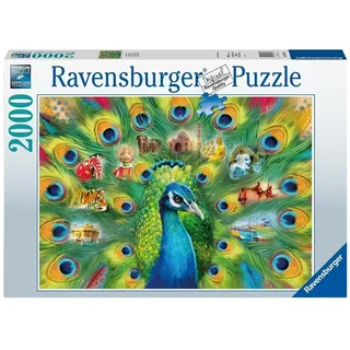 Ravensburger Puzzle Ravensburger Pfauenland Puzzle 2000 Teile, Puzzleteile