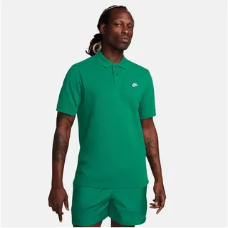 Nike Sportswear Poloshirt M NK CLUB SS POLO PIQUE mit 2-Knopf-Leiste, aus atmungsaktivem Piqué-Baumwollmaterial grün XS (40/42)