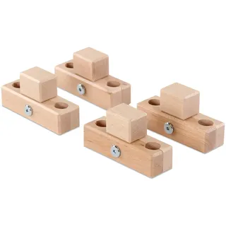 babybay Verbindungsbacken zum Laufstall passend für Modell Original, Midi, Mini, Maxi und Boxspring, natur lackiert