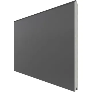 TraumGarten Sichtschutzzaun SYSTEM ALU XL Einzelprofil Anthrazit Sichtschutz Steckzaun Lamellenzaun, 238 cm