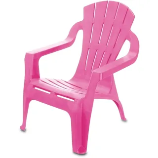 Kinder Kunststoff Lounge Garten Stuhl - pink - Kleinkind Stapel Möbel Monoblock