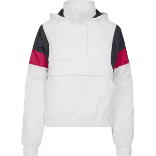 URBAN CLASSICS 3-tone Padded Parka White / Navy Blue / Red XS