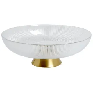 Next Servierschale Extragroße Glasschüssel mit Fuß, Glas, (1-tlg) weiß