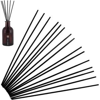 15 Stück Duftstäbchen, 30CM Raumduft Stäbchen Rattanstäbchen für Raumduft, Stäbchen für Raumduft Reed Diffuser, Rituals Raumduft für Zuhause, Büro (Schwarz)