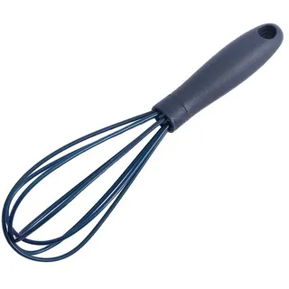 Silikon-Schneebesen, Mini-Silikon-Schneebesen, multifunktional, manueller Eierschlägel, Mixer, Backwerkzeug zum Mischen, Rühren, Kochen, Küchenwerkzeug (Marineblau)