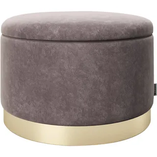 Playboy Pouf 55 x 35 x 55 cm Altrosa Samt
